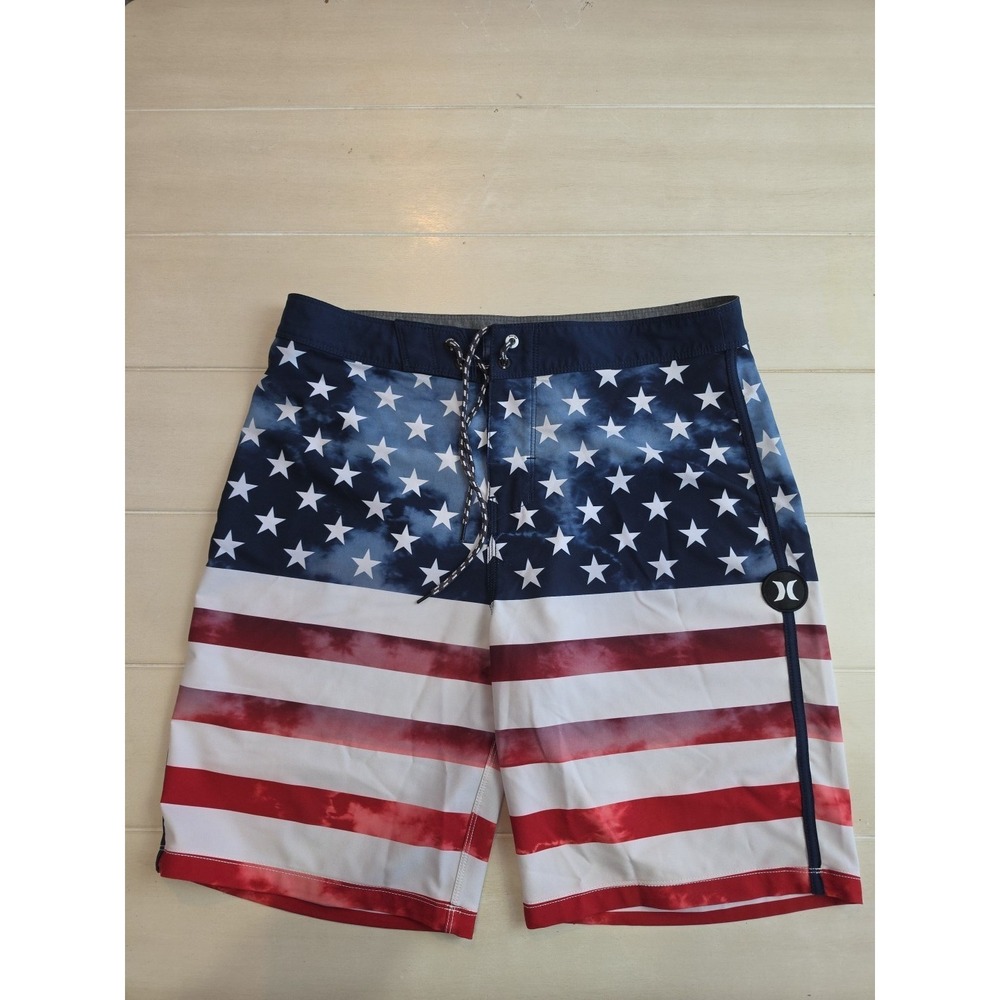 hurley Phantom board shorts Mens Size 30  American Flag Design USA